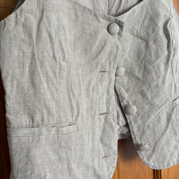 J. Crew Light Beige Button-Front Blouse - Picture 4 of 4